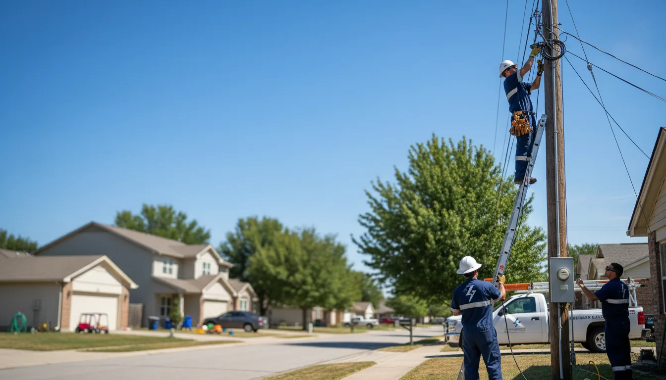 Residential electrician providing installation services in Munday, TX